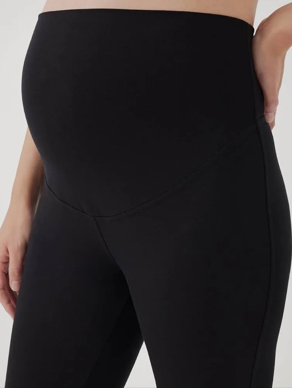 NWOT- Pact Organic Black Maternity High-Waist Leggings